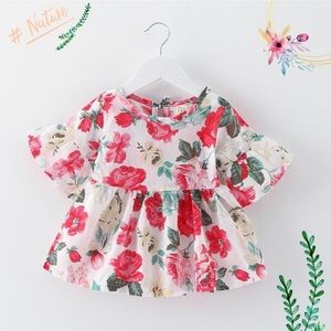 Floral print blouse for spring